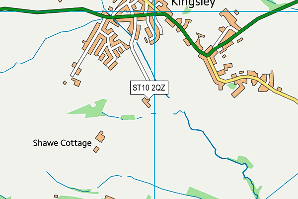 ST10 2QZ map - OS VectorMap District (Ordnance Survey) ST10 2QZ map - OS VectorMap District (Ordnance Survey)