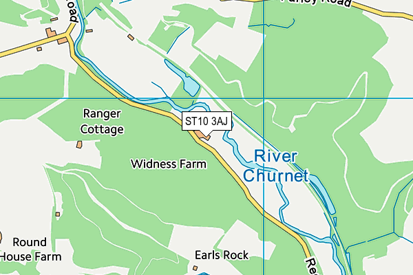 ST10 3AJ map - OS VectorMap District (Ordnance Survey) ST10 3AJ map - OS VectorMap District (Ordnance Survey)