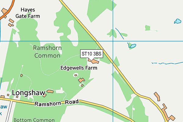 ST10 3BS map - OS VectorMap District (Ordnance Survey) ST10 3BS map - OS VectorMap District (Ordnance Survey)