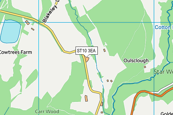 ST10 3EA map - OS VectorMap District (Ordnance Survey) ST10 3EA map - OS VectorMap District (Ordnance Survey)