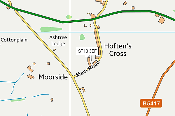 ST10 3EF map - OS VectorMap District (Ordnance Survey) ST10 3EF map - OS VectorMap District (Ordnance Survey)