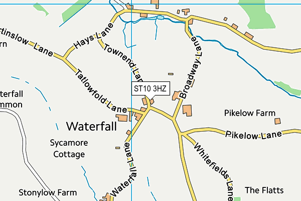 ST10 3HZ map - OS VectorMap District (Ordnance Survey) ST10 3HZ map - OS VectorMap District (Ordnance Survey)