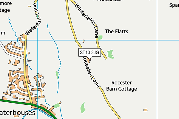 ST10 3JG map - OS VectorMap District (Ordnance Survey) ST10 3JG map - OS VectorMap District (Ordnance Survey)