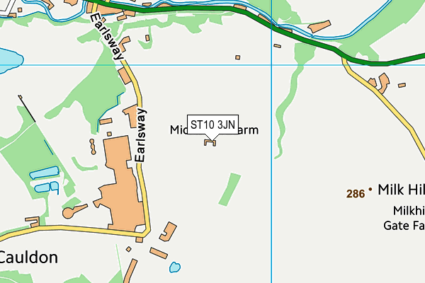 ST10 3JN map - OS VectorMap District (Ordnance Survey) ST10 3JN map - OS VectorMap District (Ordnance Survey)