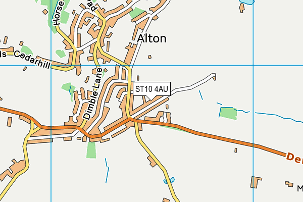 ST10 4AU map - OS VectorMap District (Ordnance Survey) ST10 4AU map - OS VectorMap District (Ordnance Survey)