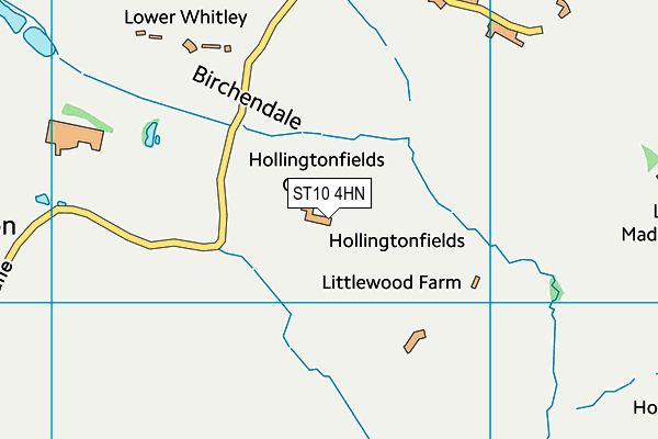 ST10 4HN map - OS VectorMap District (Ordnance Survey) ST10 4HN map - OS VectorMap District (Ordnance Survey)