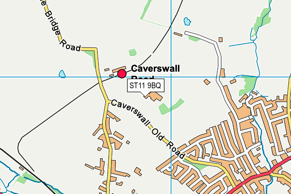 ST11 9BQ map - OS VectorMap District (Ordnance Survey) ST11 9BQ map - OS VectorMap District (Ordnance Survey)