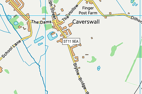 ST11 9EA map - OS VectorMap District (Ordnance Survey) ST11 9EA map - OS VectorMap District (Ordnance Survey)
