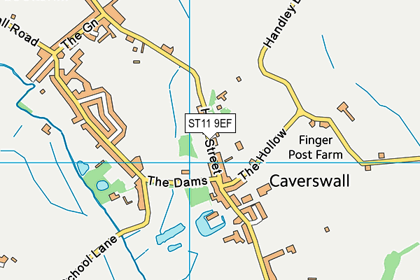 ST11 9EF map - OS VectorMap District (Ordnance Survey) ST11 9EF map - OS VectorMap District (Ordnance Survey)