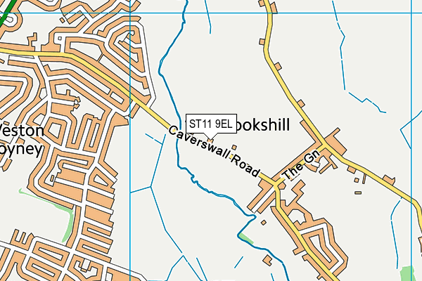 ST11 9EL map - OS VectorMap District (Ordnance Survey) ST11 9EL map - OS VectorMap District (Ordnance Survey)