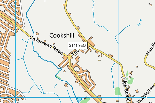 ST11 9EQ map - OS VectorMap District (Ordnance Survey) ST11 9EQ map - OS VectorMap District (Ordnance Survey)