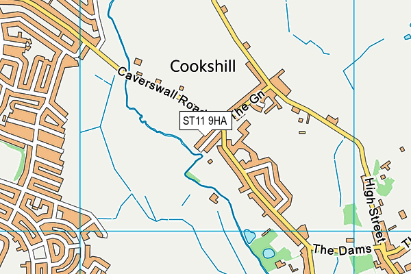 ST11 9HA map - OS VectorMap District (Ordnance Survey) ST11 9HA map - OS VectorMap District (Ordnance Survey)