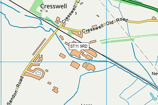 ST11 9RD map - OS VectorMap District (Ordnance Survey) ST11 9RD map - OS VectorMap District (Ordnance Survey)