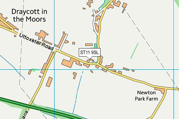 ST11 9SL map - OS VectorMap District (Ordnance Survey) ST11 9SL map - OS VectorMap District (Ordnance Survey)