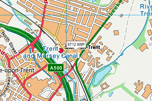 ST12 9WP map - OS VectorMap District (Ordnance Survey) ST12 9WP map - OS VectorMap District (Ordnance Survey)