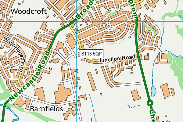 ST13 5QP map - OS VectorMap District (Ordnance Survey) ST13 5QP map - OS VectorMap District (Ordnance Survey)