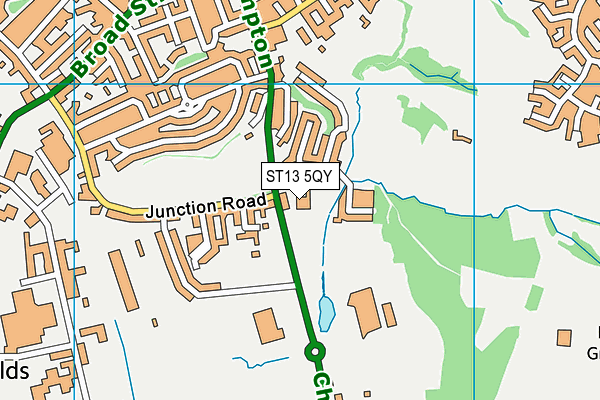 ST13 5QY map - OS VectorMap District (Ordnance Survey) ST13 5QY map - OS VectorMap District (Ordnance Survey)