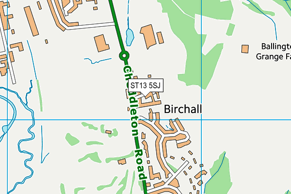 ST13 5SJ map - OS VectorMap District (Ordnance Survey) ST13 5SJ map - OS VectorMap District (Ordnance Survey)