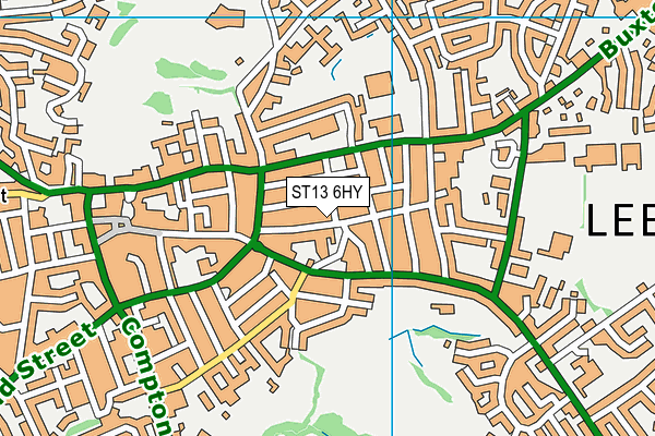 ST13 6HY map - OS VectorMap District (Ordnance Survey) ST13 6HY map - OS VectorMap District (Ordnance Survey)