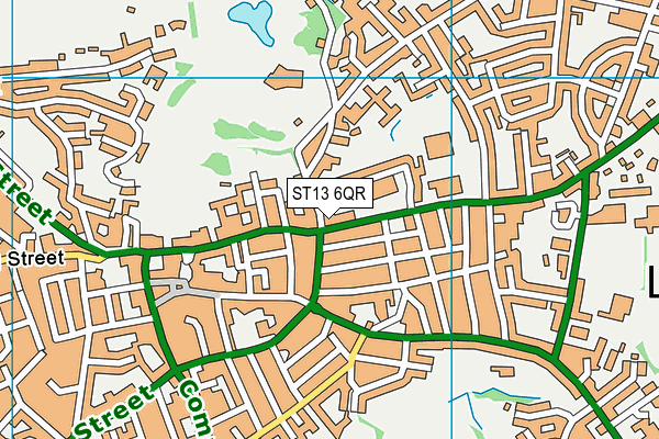 ST13 6QR map - OS VectorMap District (Ordnance Survey) ST13 6QR map - OS VectorMap District (Ordnance Survey)