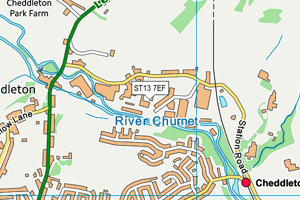 ST13 7EF map - OS VectorMap District (Ordnance Survey) ST13 7EF map - OS VectorMap District (Ordnance Survey)
