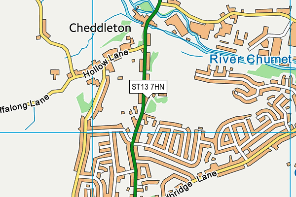 ST13 7HN map - OS VectorMap District (Ordnance Survey) ST13 7HN map - OS VectorMap District (Ordnance Survey)