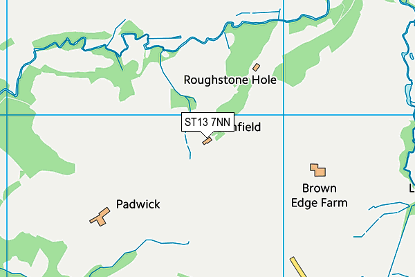 ST13 7NN map - OS VectorMap District (Ordnance Survey) ST13 7NN map - OS VectorMap District (Ordnance Survey)