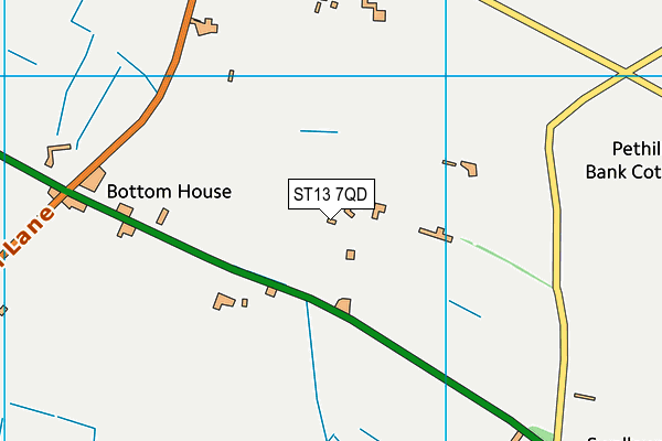 ST13 7QD map - OS VectorMap District (Ordnance Survey) ST13 7QD map - OS VectorMap District (Ordnance Survey)