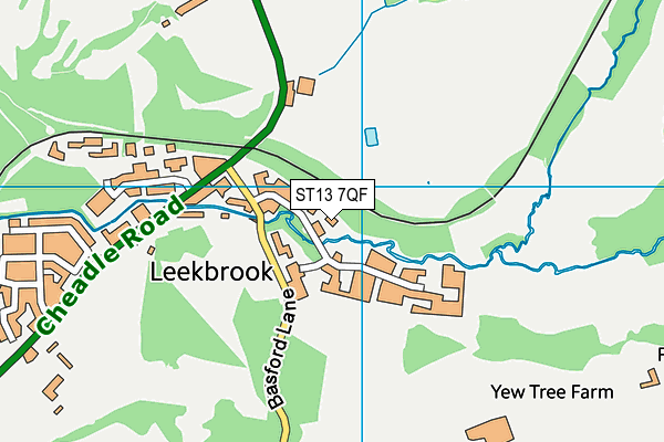 ST13 7QF map - OS VectorMap District (Ordnance Survey) ST13 7QF map - OS VectorMap District (Ordnance Survey)