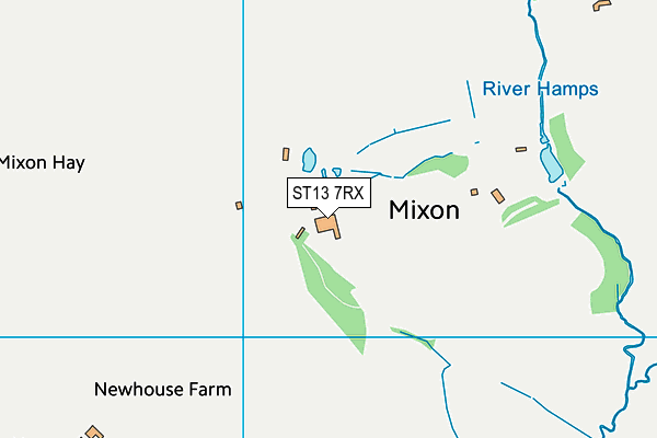 ST13 7RX map - OS VectorMap District (Ordnance Survey) ST13 7RX map - OS VectorMap District (Ordnance Survey)