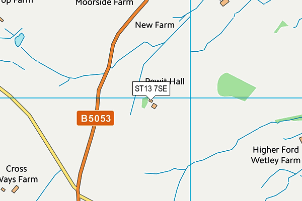 ST13 7SE map - OS VectorMap District (Ordnance Survey) ST13 7SE map - OS VectorMap District (Ordnance Survey)