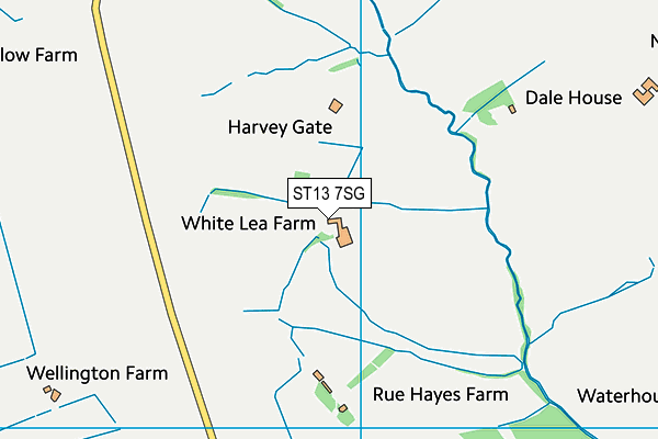 ST13 7SG map - OS VectorMap District (Ordnance Survey) ST13 7SG map - OS VectorMap District (Ordnance Survey)
