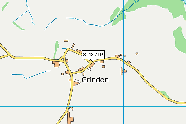 ST13 7TP map - OS VectorMap District (Ordnance Survey) ST13 7TP map - OS VectorMap District (Ordnance Survey)