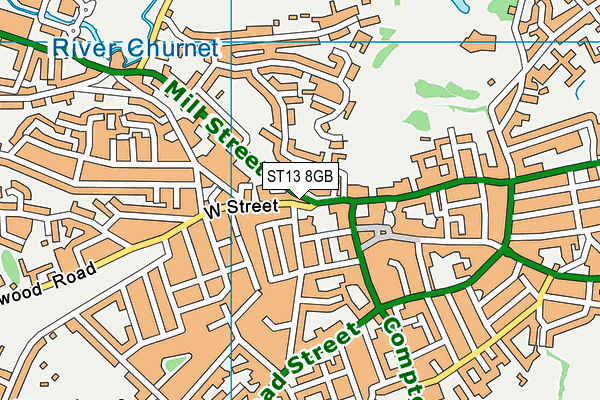 ST13 8GB map - OS VectorMap District (Ordnance Survey) ST13 8GB map - OS VectorMap District (Ordnance Survey)