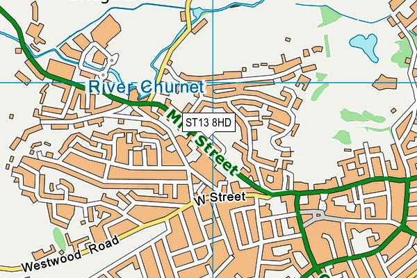 ST13 8HD map - OS VectorMap District (Ordnance Survey) ST13 8HD map - OS VectorMap District (Ordnance Survey)