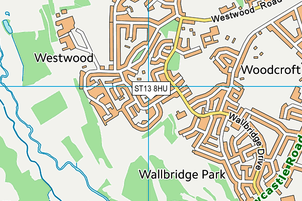 ST13 8HU map - OS VectorMap District (Ordnance Survey) ST13 8HU map - OS VectorMap District (Ordnance Survey)