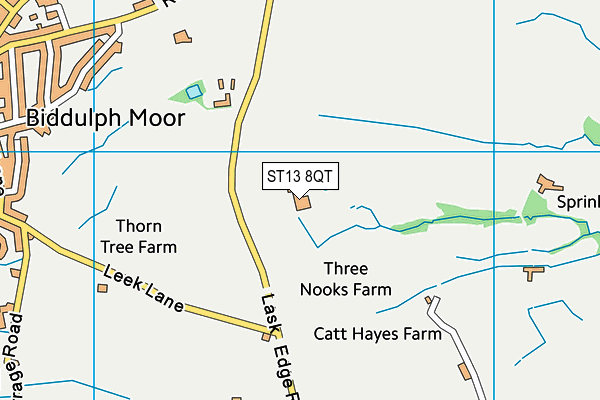ST13 8QT map - OS VectorMap District (Ordnance Survey) ST13 8QT map - OS VectorMap District (Ordnance Survey)