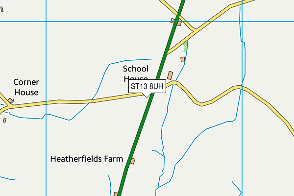 ST13 8UH map - OS VectorMap District (Ordnance Survey) ST13 8UH map - OS VectorMap District (Ordnance Survey)