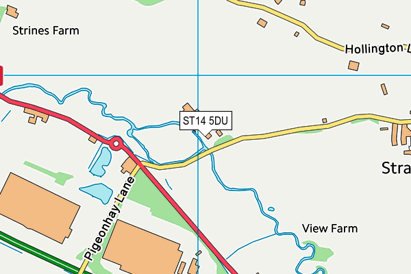 ST14 5DU map - OS VectorMap District (Ordnance Survey) ST14 5DU map - OS VectorMap District (Ordnance Survey)