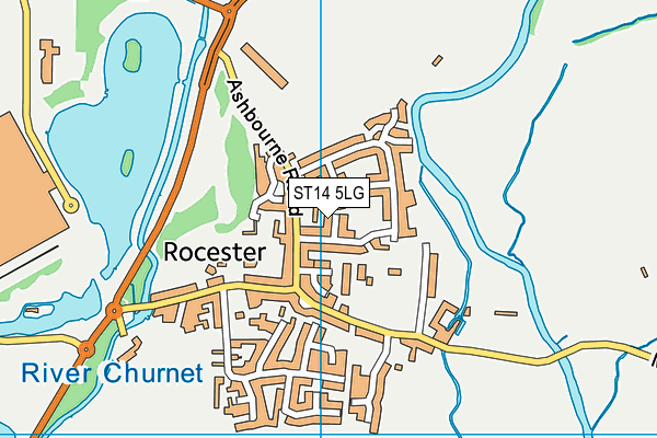 ST14 5LG map - OS VectorMap District (Ordnance Survey) ST14 5LG map - OS VectorMap District (Ordnance Survey)