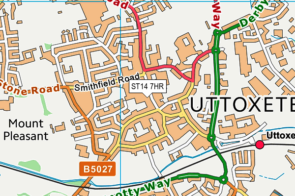 ST14 7HR map - OS VectorMap District (Ordnance Survey) ST14 7HR map - OS VectorMap District (Ordnance Survey)
