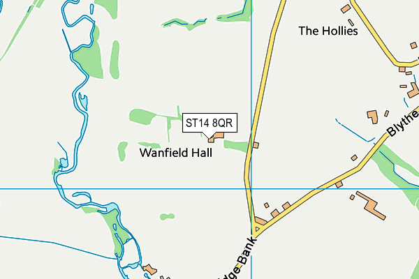 ST14 8QR map - OS VectorMap District (Ordnance Survey) ST14 8QR map - OS VectorMap District (Ordnance Survey)