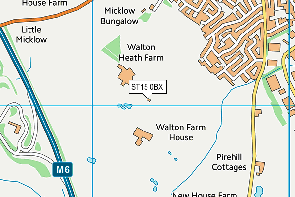 ST15 0BX map - OS VectorMap District (Ordnance Survey) ST15 0BX map - OS VectorMap District (Ordnance Survey)