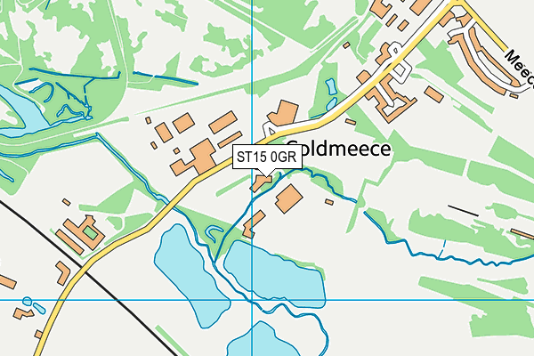 ST15 0GR map - OS VectorMap District (Ordnance Survey) ST15 0GR map - OS VectorMap District (Ordnance Survey)