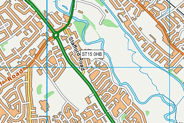 ST15 0HB map - OS VectorMap District (Ordnance Survey) ST15 0HB map - OS VectorMap District (Ordnance Survey)