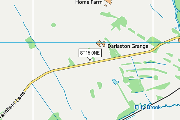 ST15 0NE map - OS VectorMap District (Ordnance Survey) ST15 0NE map - OS VectorMap District (Ordnance Survey)