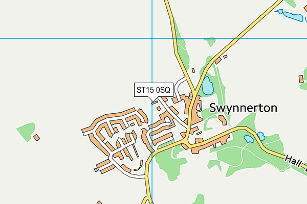 ST15 0SQ map - OS VectorMap District (Ordnance Survey) ST15 0SQ map - OS VectorMap District (Ordnance Survey)