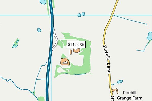 ST15 0XE map - OS VectorMap District (Ordnance Survey) ST15 0XE map - OS VectorMap District (Ordnance Survey)