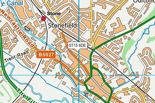 ST15 8DE map - OS VectorMap District (Ordnance Survey) ST15 8DE map - OS VectorMap District (Ordnance Survey)