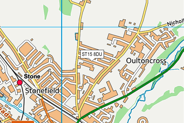 ST15 8DU map - OS VectorMap District (Ordnance Survey) ST15 8DU map - OS VectorMap District (Ordnance Survey)